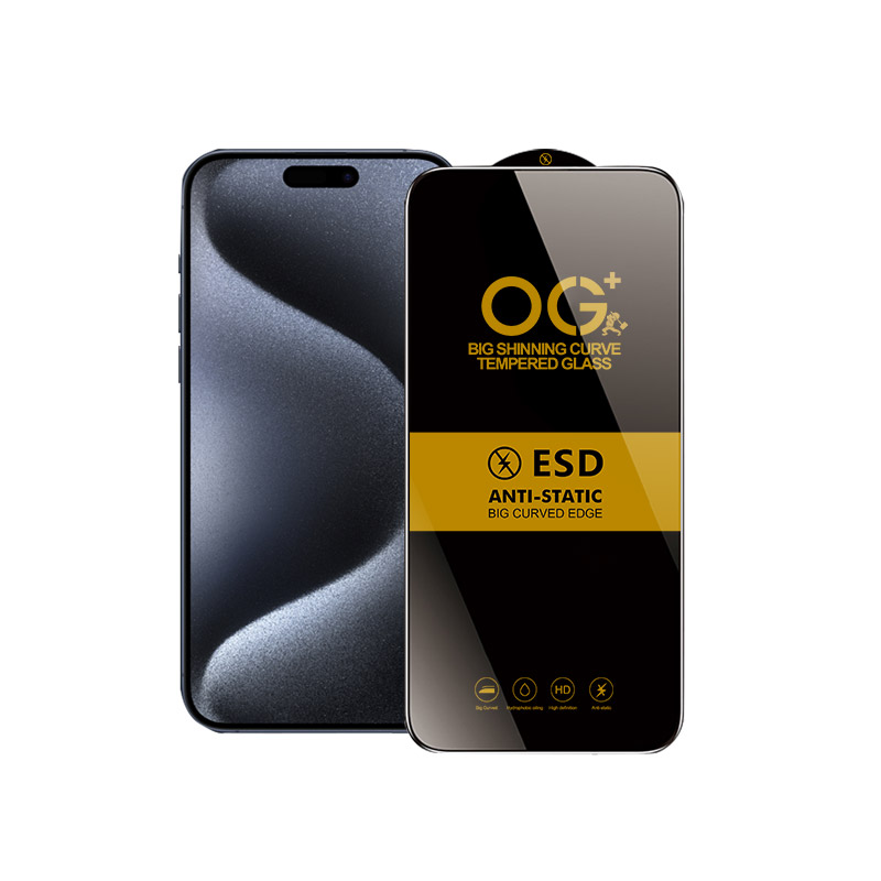 OG+ anti-static tempered glass screen protector -WES18